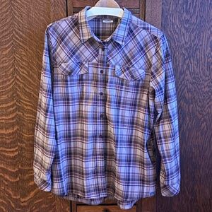 LL Bean scotch plaid flannel tunic